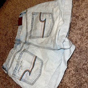 american eagle denim shorts